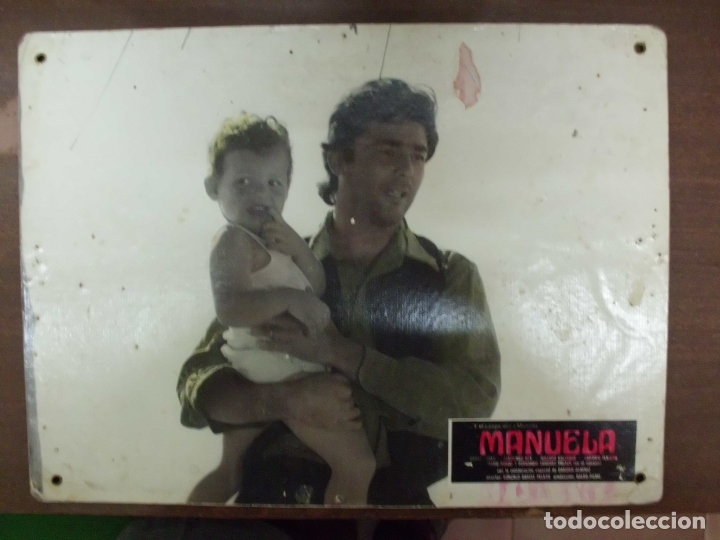 Cinema: CARTEL PUBLICITARIO DE CINE FOTOGRAMA DE LA PELICULA -MANUELA- MEDIDAS 38,8X28,5 CM.   CARTELCI-079