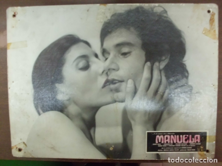 Cinema: CARTEL PUBLICITARIO DE CINE FOTOGRAMA DE LA PELICULA -MANUELA- MEDIDAS 38,8X28,5 CM.   CARTELCI-080