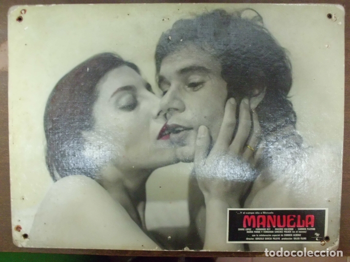 Cinema: CARTEL PUBLICITARIO DE CINE FOTOGRAMA DE LA PELICULA -MANUELA- MEDIDAS 38,8X28,5 CM.   CARTELCI-081