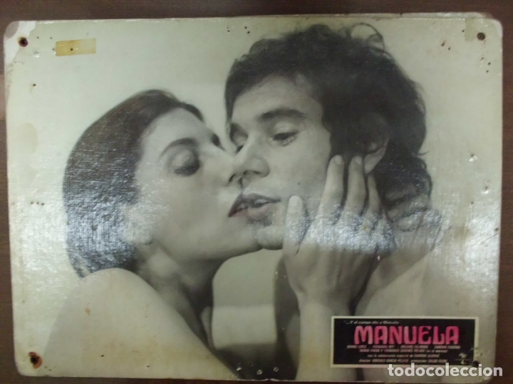 Cinema: CARTEL PUBLICITARIO DE CINE FOTOGRAMA DE LA PELICULA -MANUELA- MEDIDAS 38,8X28,5 CM.   CARTELCI-082