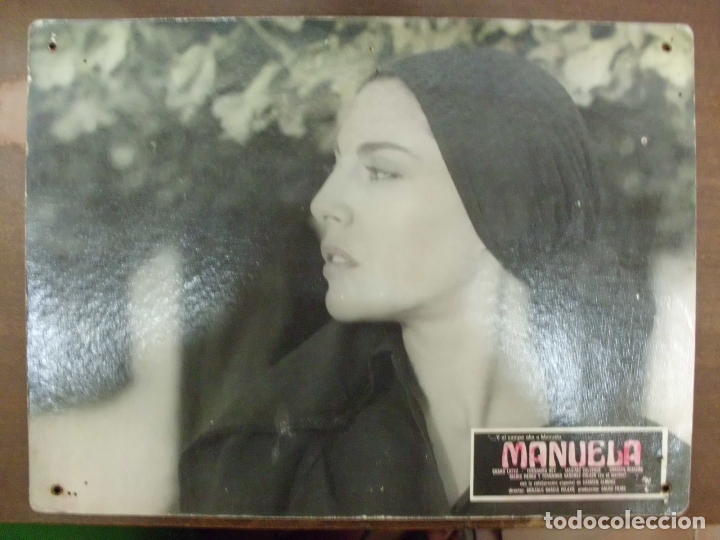 Cinema: CARTEL PUBLICITARIO DE CINE FOTOGRAMA DE LA PELICULA -MANUELA- MEDIDAS 38,8X28,5 CM.   CARTELCI-086