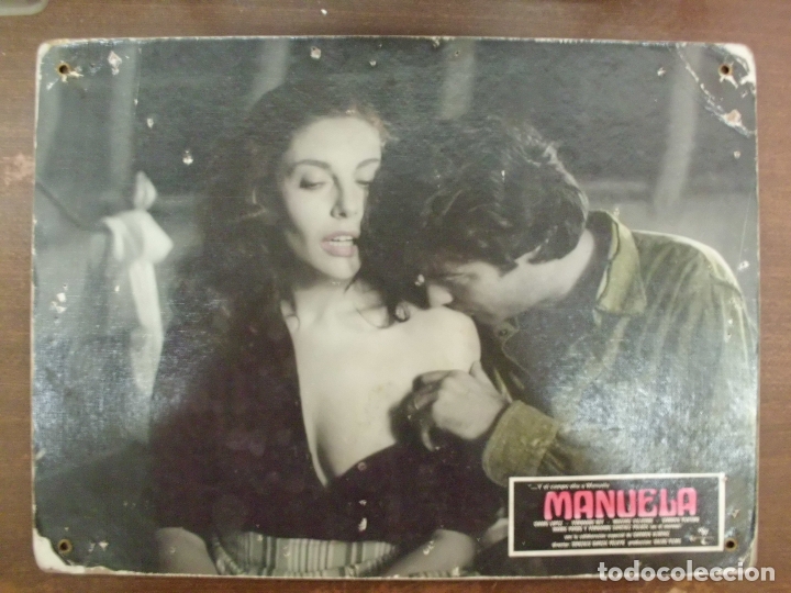 Cinema: CARTEL PUBLICITARIO DE CINE FOTOGRAMA DE LA PELICULA -MANUELA- MEDIDAS 38,8X28,5 CM. CARTELCI-091
