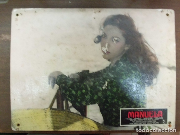 Cinema: CARTEL PUBLICITARIO DE CINE FOTOGRAMA DE LA PELICULA -MANUELA- MEDIDAS 38,8X28,5 CM.  CARTELCI-092