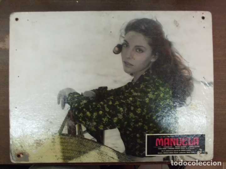 Cinema: CARTEL PUBLICITARIO DE CINE FOTOGRAMA DE LA PELICULA -MANUELA- MEDIDAS 38,8X28,5 CM.  CARTELCI-093