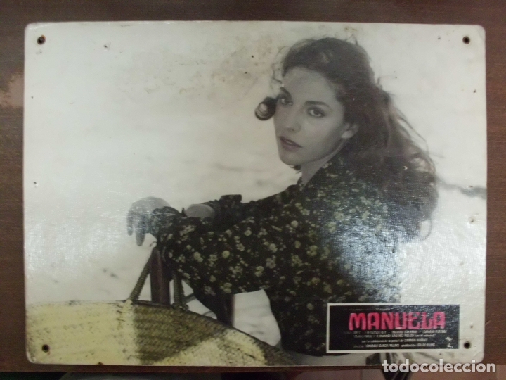 Cinema: CARTEL PUBLICITARIO DE CINE FOTOGRAMA DE LA PELICULA -MANUELA- MEDIDAS 38,8X28,5 CM.  CARTELCI-094