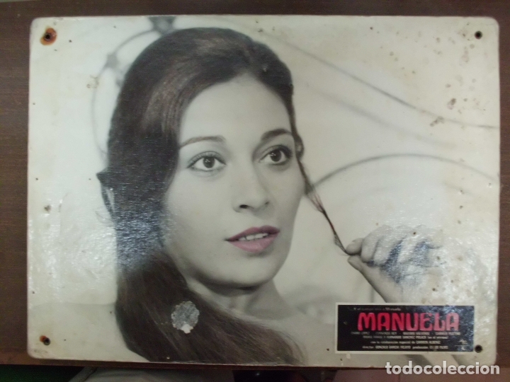 Cinema: CARTEL PUBLICITARIO DE CINE FOTOGRAMA DE LA PELICULA -MANUELA- MEDIDAS 38,8X28,5 CM.  CARTELCI-095