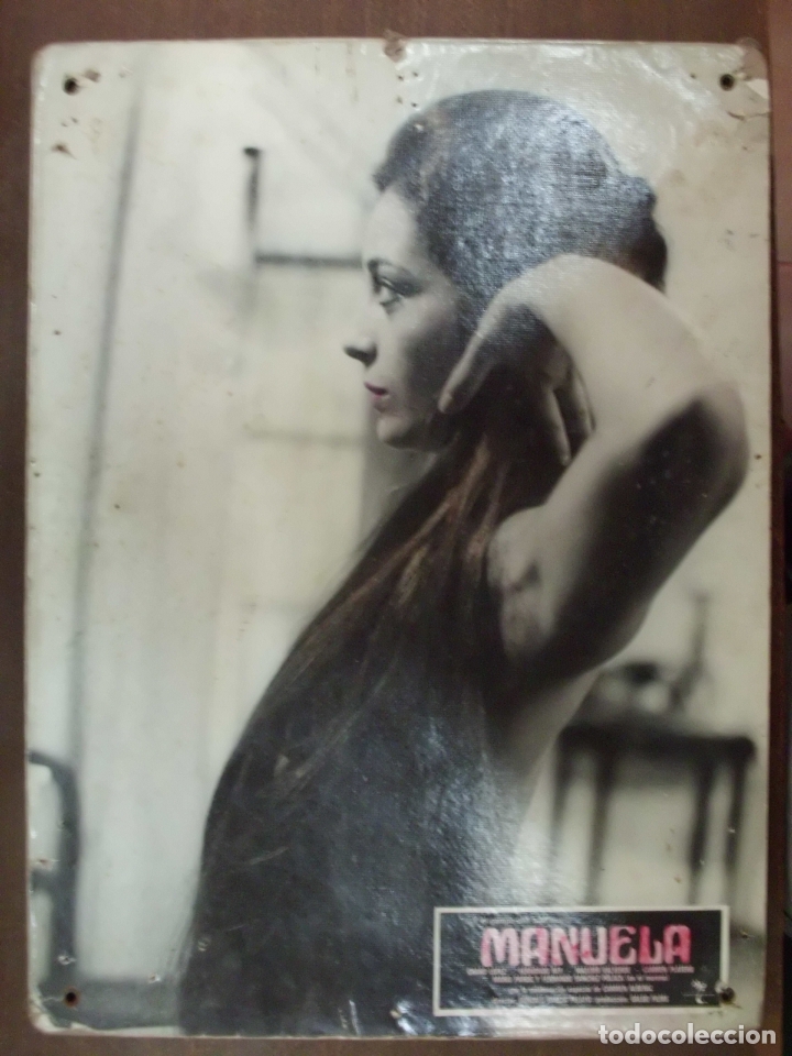 Cinema: CARTEL PUBLICITARIO DE CINE FOTOGRAMA DE LA PELICULA -MANUELA- MEDIDAS 38,8X28,5 CM.   CARTELCI-096