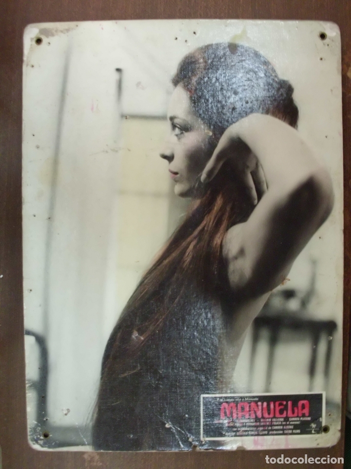 Cinema: CARTEL PUBLICITARIO DE CINE FOTOGRAMA DE LA PELICULA -MANUELA- MEDIDAS 38,8X28,5 CM.  CARTELCI-098
