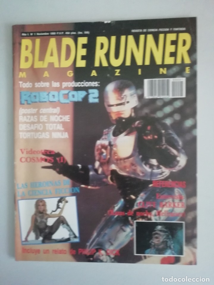 Cine: BLADE RUNNER MAGAZINE A&Ntilde;O 1 NUM.1 - Foto 1