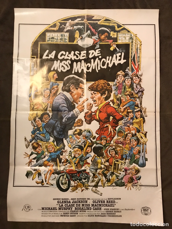 Cin&eacute;ma: CARTELES CINE. La Clase de Mis MacMichael, por Silvio Narizzano. MEDIDAS: 102 x 70 cm.,