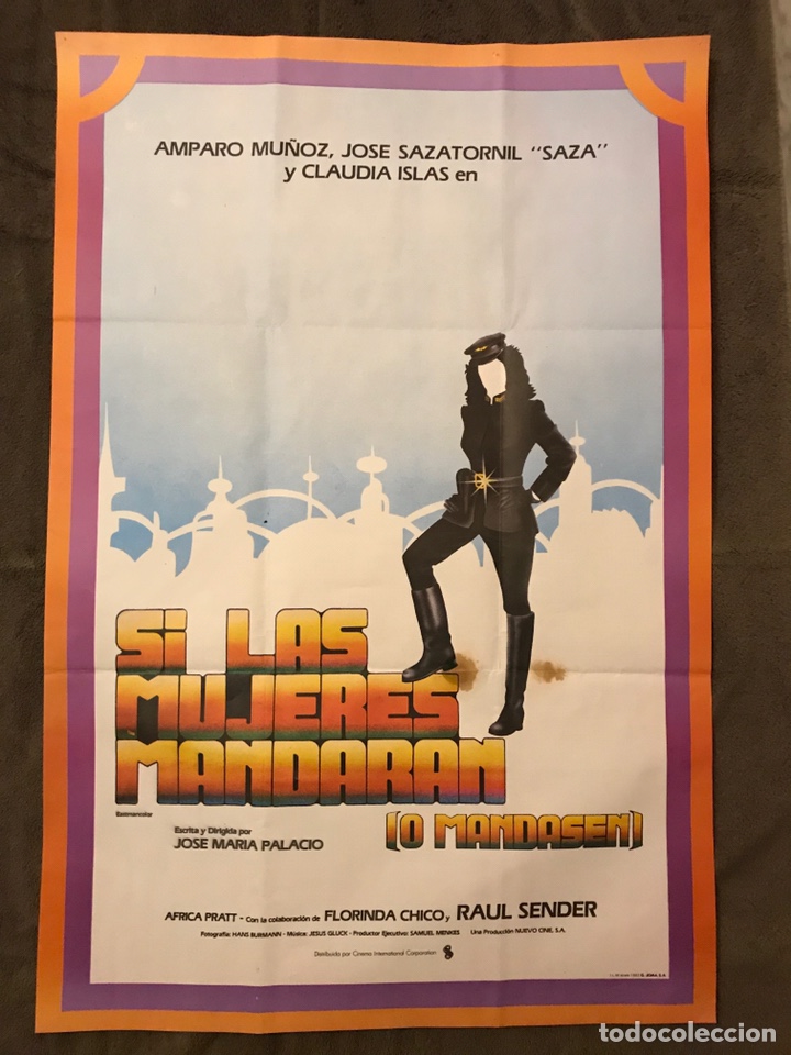 Cin&eacute;ma: CARTELES CINE. Si las mujeres mandaran, por Jos&eacute; M. Palacio, con Amparo Mu&ntilde;oz, Florinda chico,...