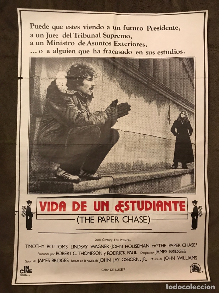 Cin&eacute;ma: CARTELES CINE. Vida de un estudiante. Dirigida por James Bridges (h.1980?)