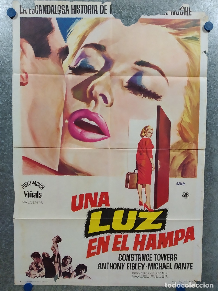 Cinema: Una luz en el hampa. Constance Towers, Anthony Eisley  A&Ntilde;O 1971. POSTER ORIGINAL