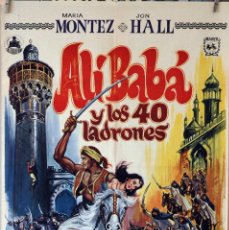 Cine: ALÍ BABÁ Y LOS 40 LADRONES. MARÍA MONTEZ. CARTEL ORIGINAL 1973. 70X100