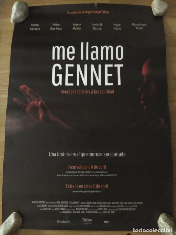 Cin&eacute;ma: Me llamo Gennet - APROX 70X100 CARTEL ORIGINAL CINE (L69 y 106)