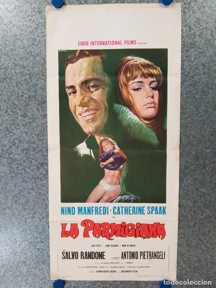 Cin&eacute;ma: La parmigiana - La chica de Parma. Catherine Spaak, Nino Manfredi A&Ntilde;O 1970. POSTER ORIGINAL ITALIANO