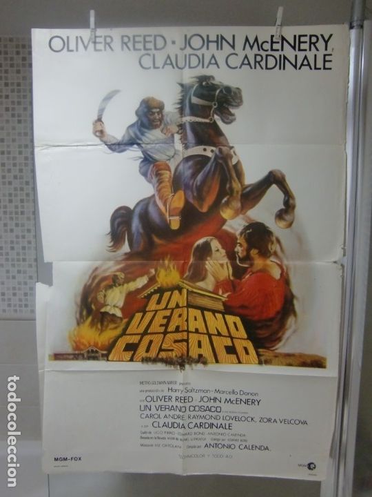 Cin&eacute;ma: cartel cine orig estreno UN VERANO COSACO (1973) Oliver Reed / Claudia Cardinale