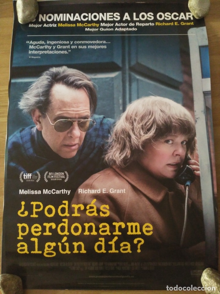 Cin&eacute;ma: Podr&aacute;s perdonarme alg&uacute;n d&iacute;a? - APROX 70X100 CARTEL ORIGINAL CINE (L69)