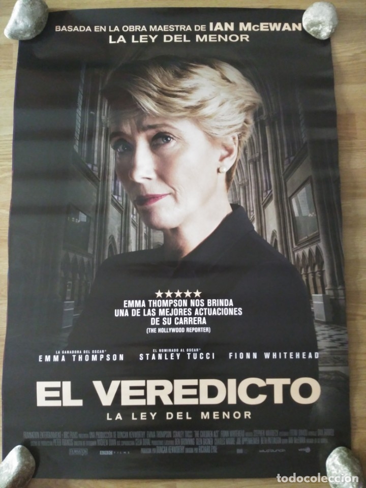 Cin&eacute;ma: El veredicto - APROX 70X100 CARTEL ORIGINAL CINE (L70)