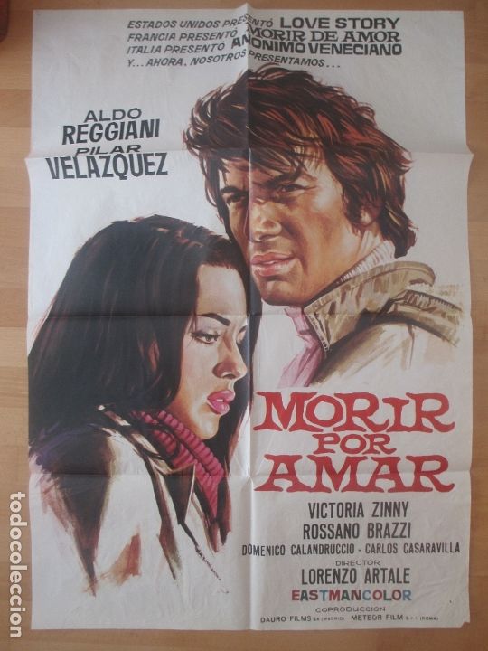 Cin&eacute;ma: CARTEL CINE, MORIR POR AMAR, ALDO REGGIANI, PILAR VAZQUEZ, C538