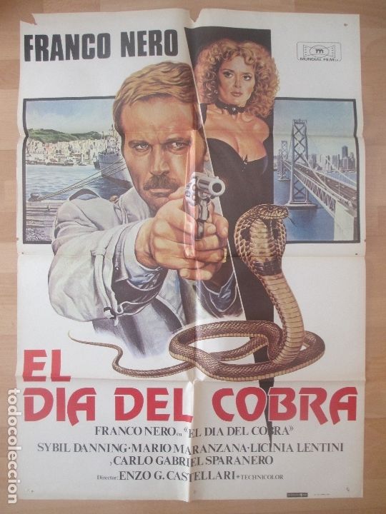Kino: CARTEL CINE, EL DIA DEL COBRA, FRANCO NERO, 1981, C101