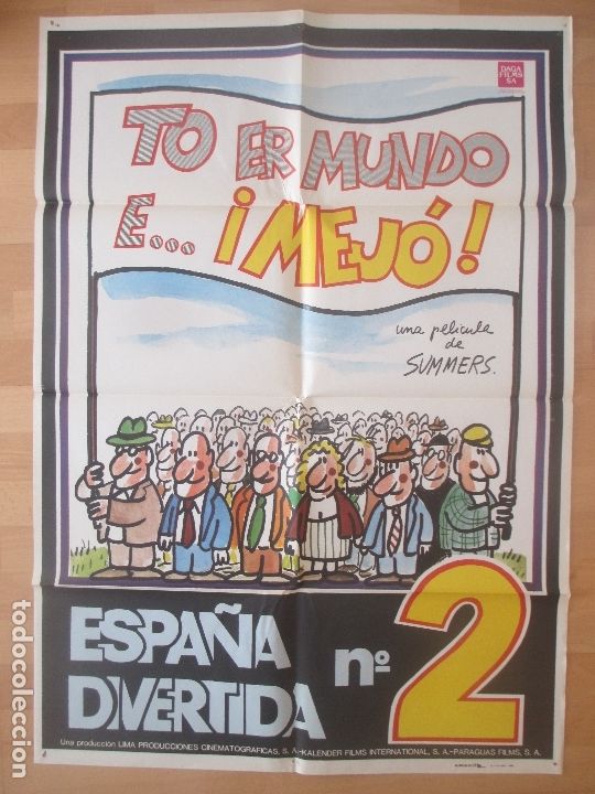 Cinema: CARTEL CINE, TO ER MUNDO E... &iexcl;MEJO! , ESPA&Ntilde;A DIVERTIDA N&ordm;2, 1983, SUMMERS, C109