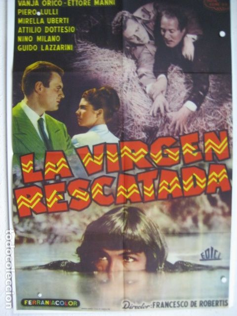 Cin&eacute;ma: la virgen rescatada - poster cartel original - vanja orico Yalis, la vergine del roncador