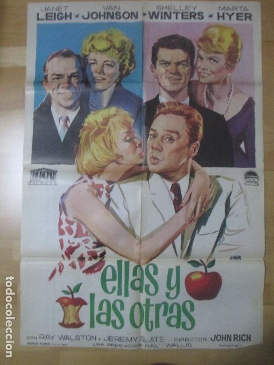 Cin&eacute;ma: CARTEL CINE ELLAS Y LAS OTRAS JANET LEIGH VAN JOHNSON JANO 1964 C1632