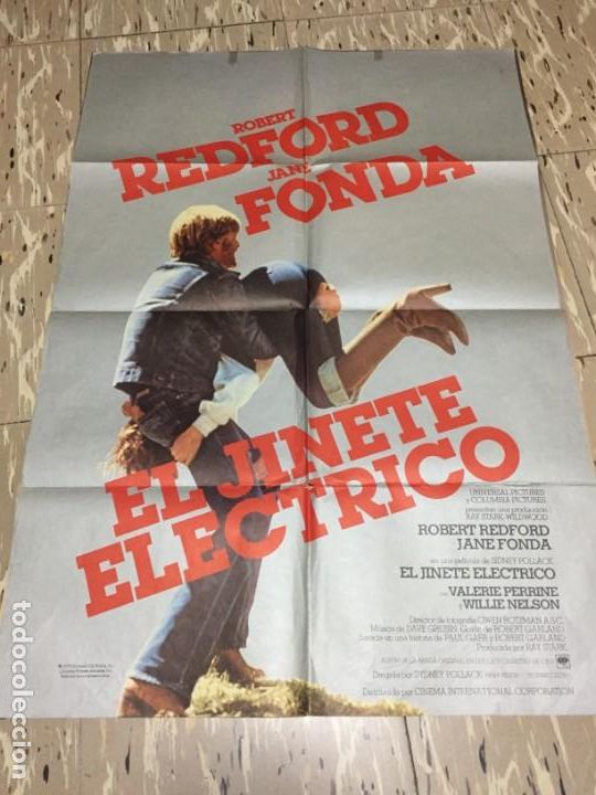 Cin&eacute;ma: CARTEL ORIGINAL CINE 70 X 100 CM APROX ROBERT REDFORD EL JINETE ELECTRICO