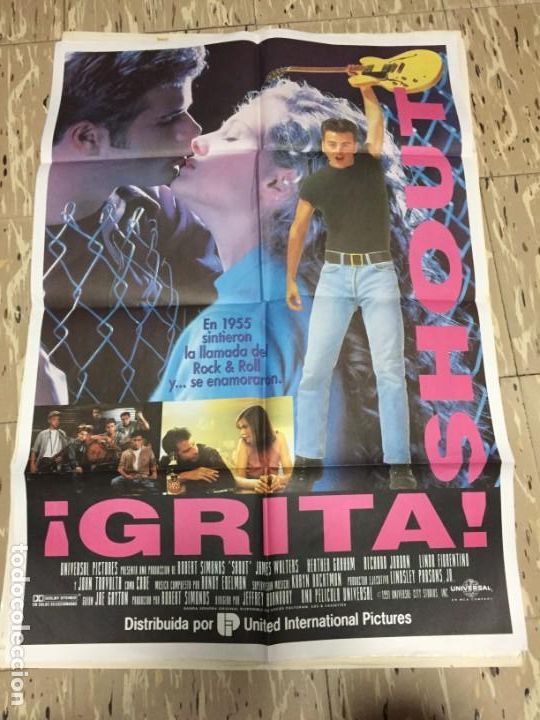 Cin&eacute;ma: CARTEL ORIGINAL CINE 70 X 100 CM APROX John Travolta Linda Fiorentino James Walters GRITA SHOUT