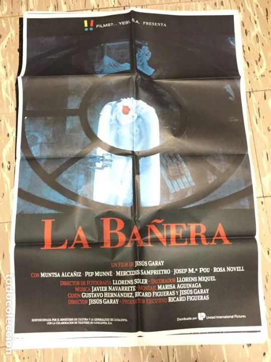 Cin&eacute;ma: CARTEL ORIGINAL CINE 70 X 100 CM APROX  Pep Munn&eacute; Mercedes Sampietro Josep Maria Pou LA BA&Ntilde;ERA