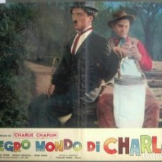 Cine: YJ44D CHARLES CHAPLIN FESTIVAL CINE MUDO CHARLOT SET 4 POSTERS ORIGINALES ITALIANOS 47X68 D