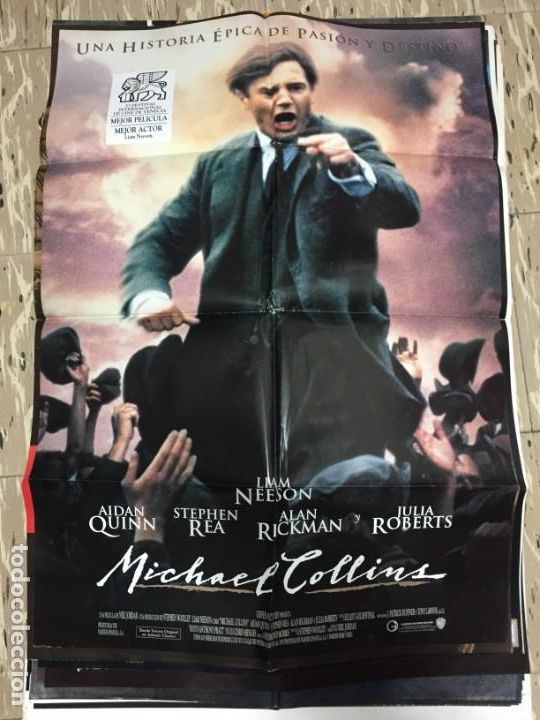 Cin&eacute;ma: CARTEL ORIGINAL CINE 70 X 100 CM APROX Liam Neeson Aidan Quinn Michael Collins