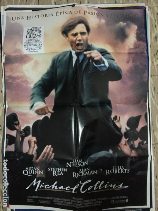 Cin&eacute;ma: CARTEL ORIGINAL CINE 70 X 100 CM APROX LIAM NEESON AIDAN QUINN MICHAEL COLLINS