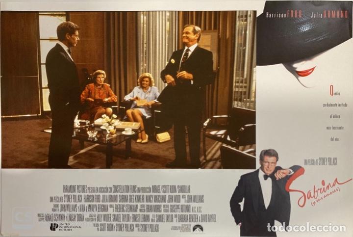 Cin&eacute;ma: AFICHE DE CINE. PELICULA SABRINA. HARRISON FORD. MEDIDAS APROX.: 33 X 24 CM