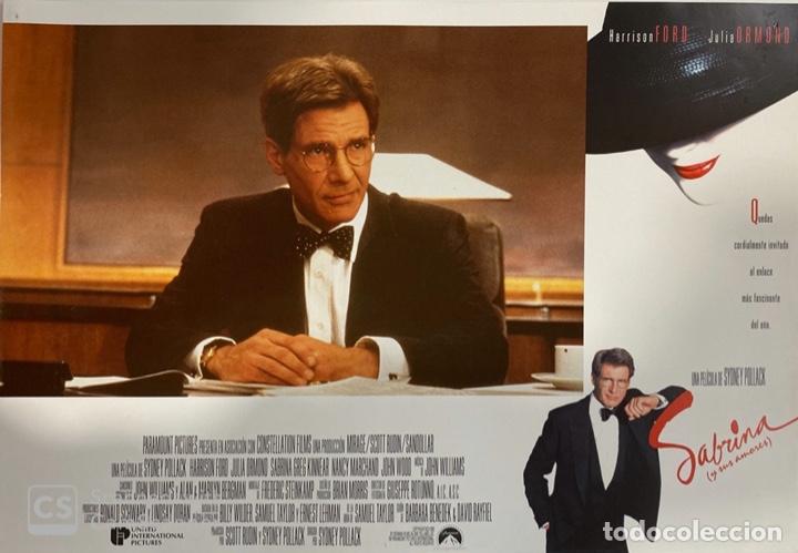 Cin&eacute;ma: AFICHE DE CINE. PELICULA SABRINA. HARRISON FORD. MEDIDAS APROX.: 33 X 24 CM