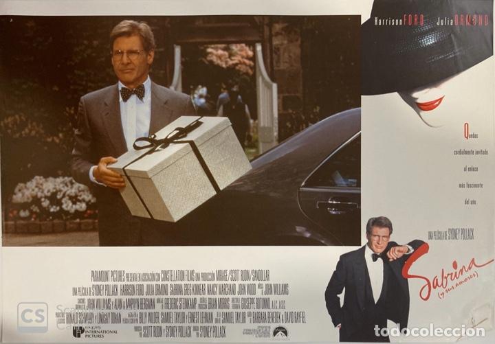 Cin&eacute;ma: AFICHE DE CINE. PELICULA SABRINA. HARRISON FORD. MEDIDAS APROX.: 33 X 24 CM