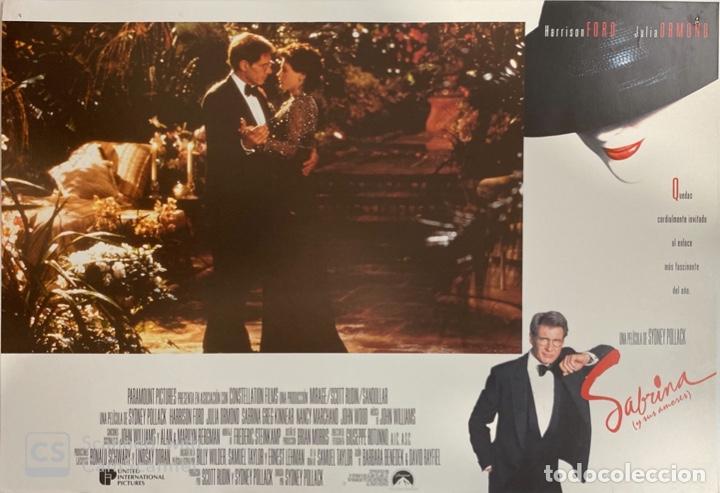Cin&eacute;ma: AFICHE DE CINE. PELICULA SABRINA. HARRISON FORD. MEDIDAS APROX.: 33 X 24 CM