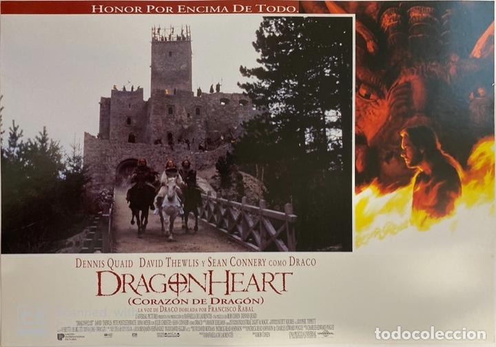 Cin&eacute;ma: AFICHE DE CINE. PELICULA DRAGONHEART. CORAZON DE DRAGON. MEDIDAS APROX.: 33 X 24 CM