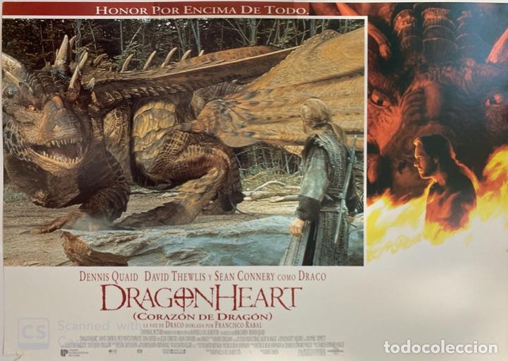 Cin&eacute;ma: AFICHE DE CINE. PELICULA DRAGONHEART. CORAZON DE DRAGON. MEDIDAS APROX.: 33 X 24 CM