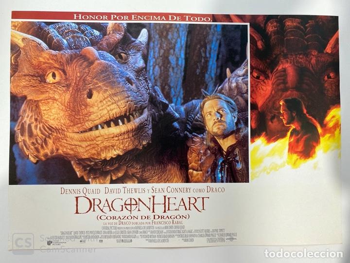 Cin&eacute;ma: AFICHE DE CINE. PELICULA DRAGONHEART. CORAZON DE DRAGON. MEDIDAS APROX.: 33 X 24 CM