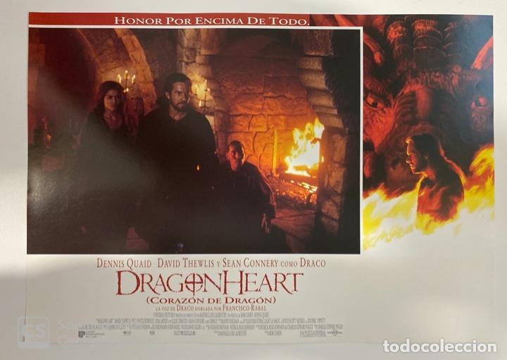 Cin&eacute;ma: AFICHE DE CINE. PELICULA DRAGONHEART. CORAZON DE DRAGON. MEDIDAS APROX.: 33 X 24 CM