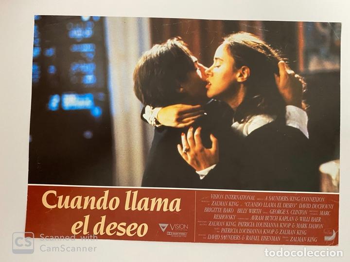 Cinema: AFICHE DE CINE. PELICULA: CUANDO LLAMA EL DESEO. MEDIDAS APROX.: 34 X 24 CM