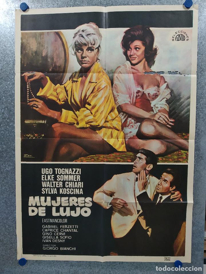 Kino: Mujeres de lujo. Ugo Tognazzi, Elke Sommer, Sylva Koscina A&Ntilde;O 1971. POSTER ORIGINAL