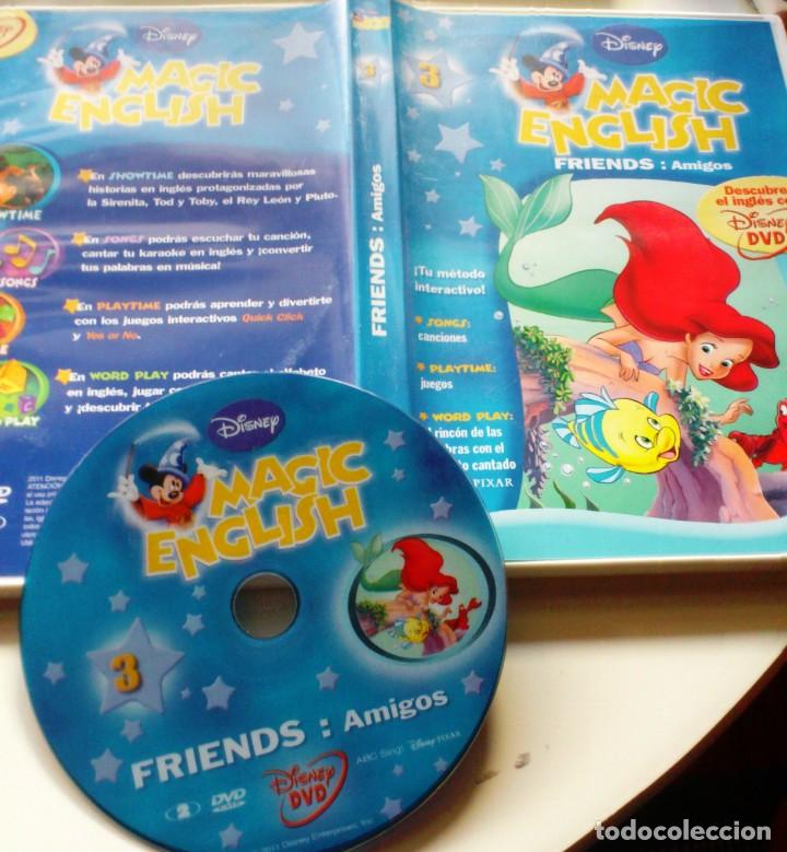 dvd curso ingles magic english 3 friends amigos - Comprar Cartazes