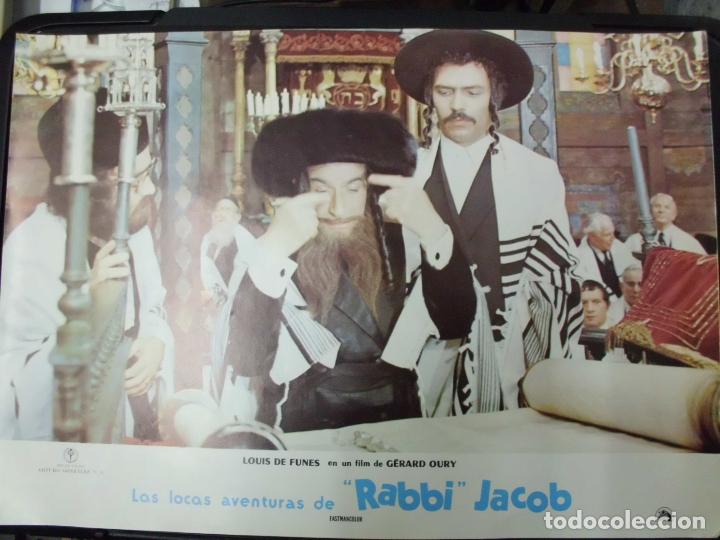 Kino: CARTEL FOTOGRAMA DE CINE. LAS LOCAS AVENTURAS DE RABBI JACOB. 34X24,5 CM.  CARTELCI-135