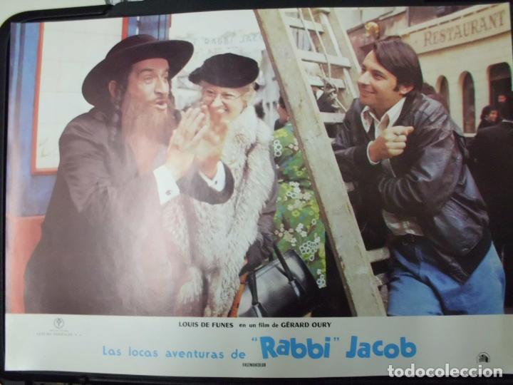 Kino: CARTEL FOTOGRAMA DE CINE. LAS LOCAS AVENTURAS DE RABBI JACOB. 34X24,5 CM.   CARTELCI-136