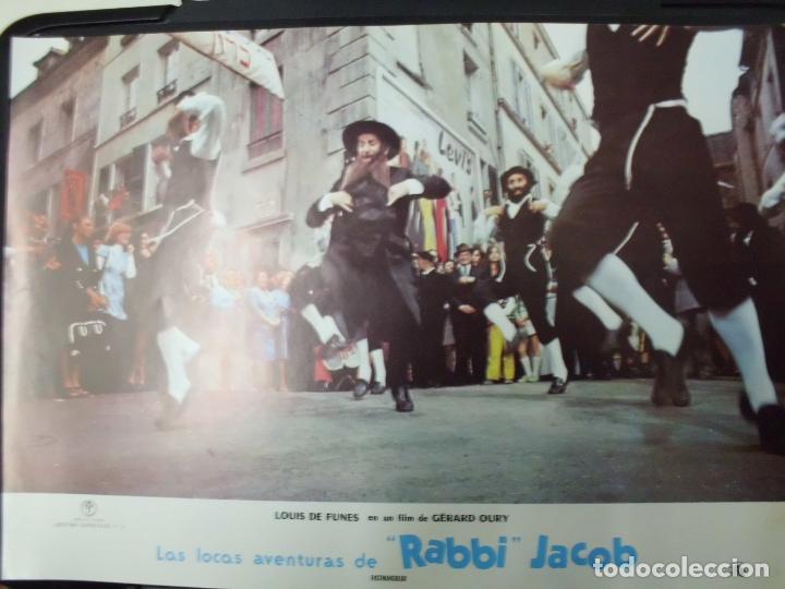 Kino: CARTEL FOTOGRAMA DE CINE. LAS LOCAS AVENTURAS DE RABBI JACOB. 34X24,5 CM.  CARTELCI-138