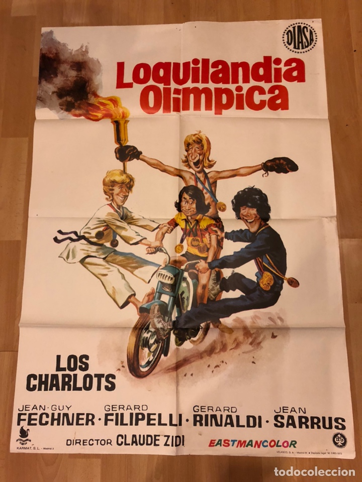 Kino: Cartel o poster loquilandia ol&iacute;mpica los charlots jean guy fechner 100x70 cm