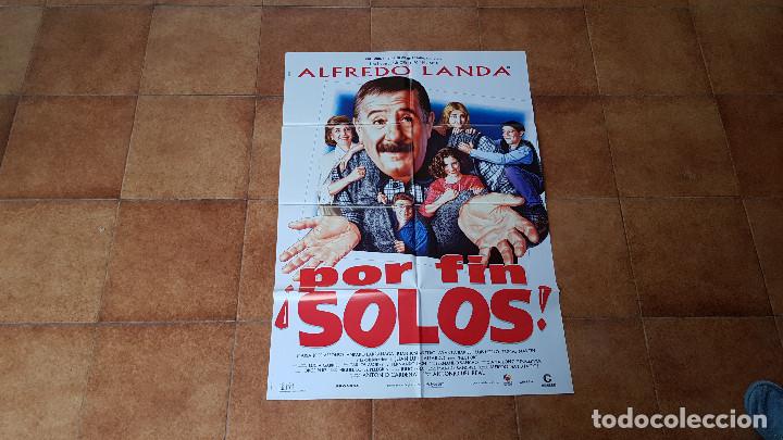 Kino: POSTER CARTEL POR FIN &iexcl;SOLOS! (100 X 70 CMS. APROX.) ALFREDO LANDA